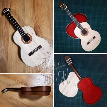 Une boîte en forme de guitare super réaliste !