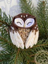 Tsumami zaiku hibou de MomoKanzashi sur Etsy.